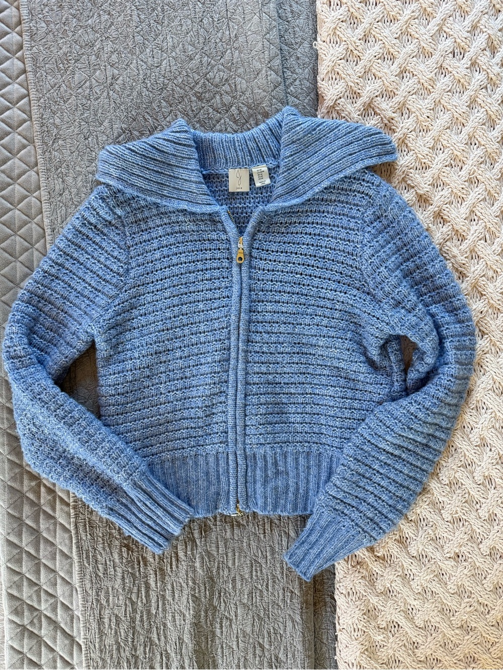 joie Blue Cozy Collared Sweater